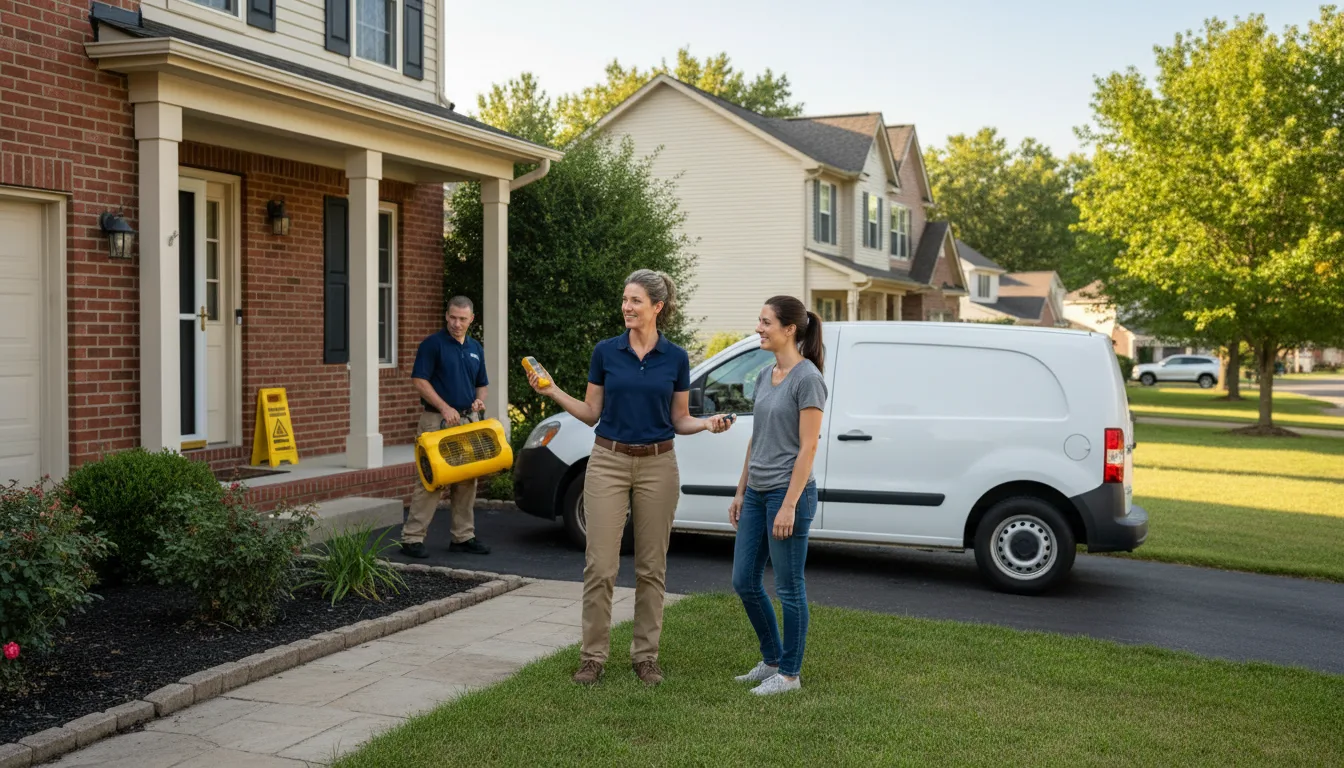 Water restoration image for Dehumidification And Cleanup Services in Cleveland, SC